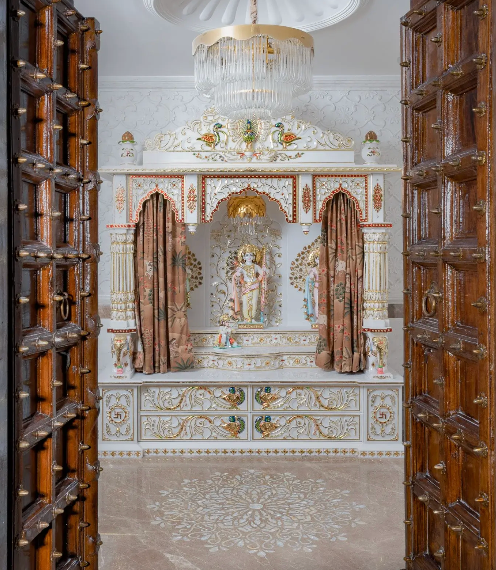 How White Marble Temples Balance Tradition With Contemporary Living