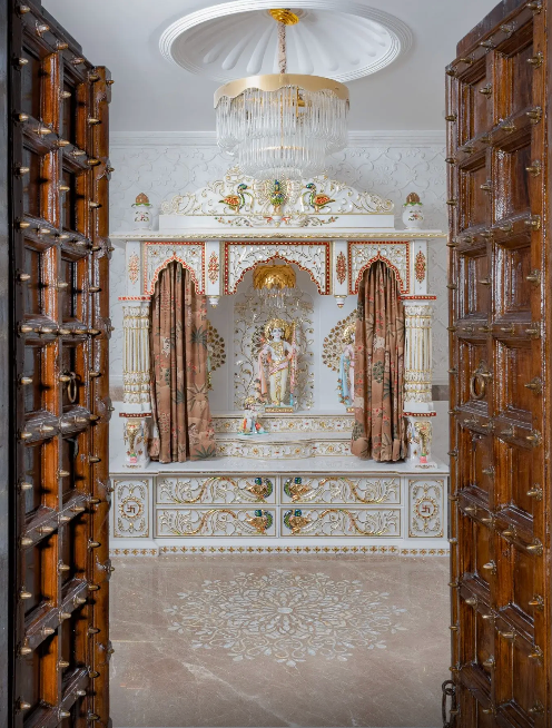 How White Marble Temples Balance Tradition With Contemporary Living
